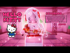 PLAYING MM2 AS HELLO KITTY + KEYBOARD ASMR