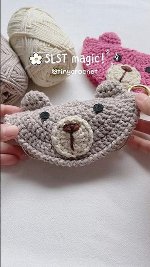 My favorite crochet stitch: Slip Stitch! 🧵✨ Full Glasses Holder tutorial on my channel