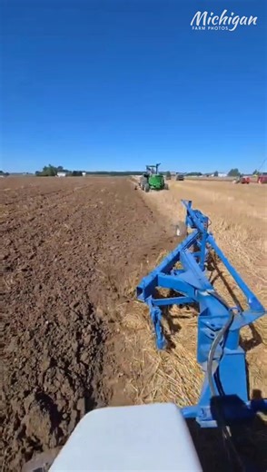 In the seat! #dieselpower #moldboardplow #plowday #plowing #blacksmoke #ford #fordtractor #farm #farmphotography #farmphotos #america #field #agriculture #4you #viral #tractor #michiganfarmphotos #tillage #newholland | Michigan Farm Photos