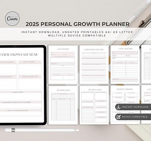 Personal Development Planner | Self-growth Journal | Goal Setting Planner | Self-improvement Tracker | Printable Success Planner PDF - Etsy Australia