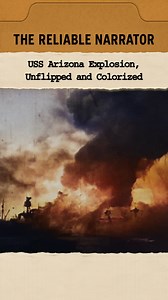 USS Arizona Explosion, Unflipped and Colorized Thanks to community feedback, this footage has been unflipped and colorized—offering a closer look at how the moment may have appeared in real time. It captures the instant USS Arizona erupted at Pearl Harbor on December 7, 1941, sending a massive fireball into the sky. #PearlHarbor #WWIIHistory #ColorizedFootage #December7 #NavalHistory | The Reliable Narrator