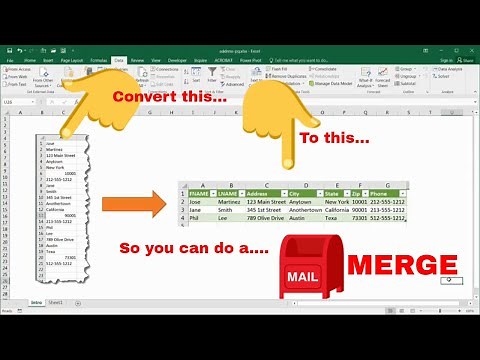 Use Power Query to Convert a One Column Address List