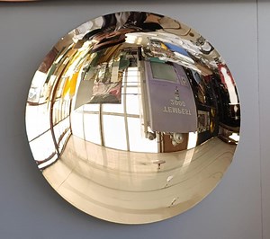 Contemporary Concave Bronze Mirror Concave Glass - Etsy