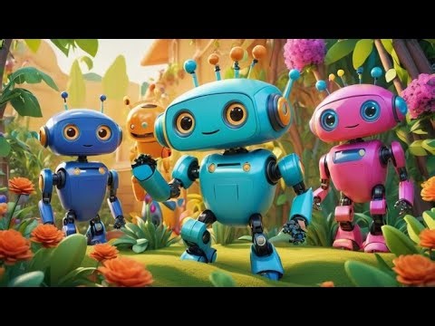 Counting Robots at the Playground | Fun Nursery Rhyme Song for Kids