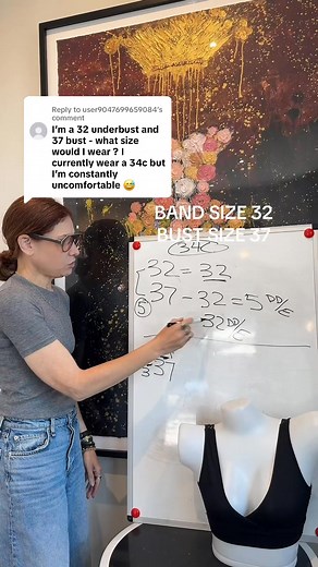 band size 32 / bust size 37 what’s your size? #askbrabar #brasizinghelp #brasizingbasics | Brabar