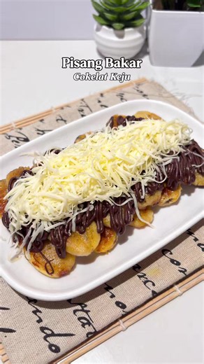 Pisang Bakar Coklat Keju - Resep Pisang Bakar Sederhana