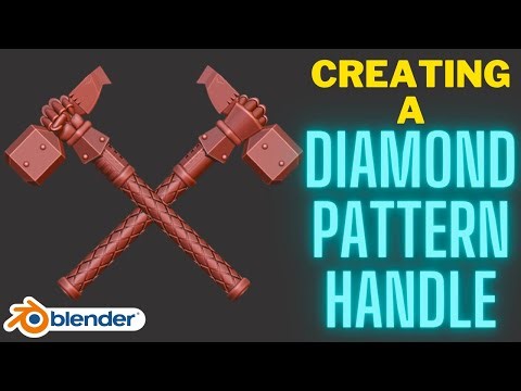 Creating diamond pattern grips