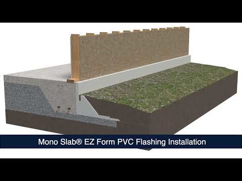 Mono Slab® EZ Flashing Installation — After the Pour