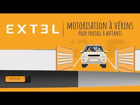 Motorisation connectée à vérins pour portail battant avec l'application #ExtelUmii XV250