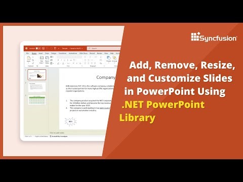 .NET PowerPoint Library: Add, Remove, Resize, and Customize Slides