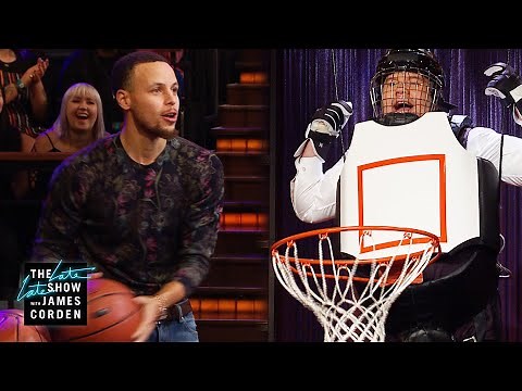 Human Basketball Hoop w/ Stephen Curry