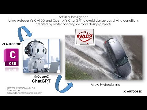 Road Design AI Innovation using Autodesk Civil3D & ChatGPT to identify dangerous road conditions