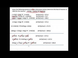 GCI: Practice Problems on Hess's Law and Thermochemical stoichiometry