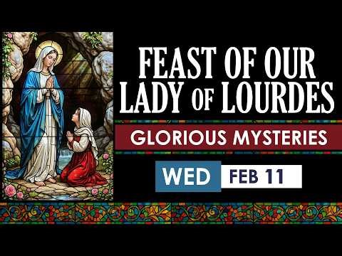 February 11 Our Lady of Lourdes Rosary | Healing Sorrowful Mysteries Prayer | Catholic Holy Rosary