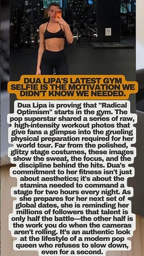 Dua Lipa’s EXTREME Workout Routine Revealed! #DuaLipa #fitnessgoals