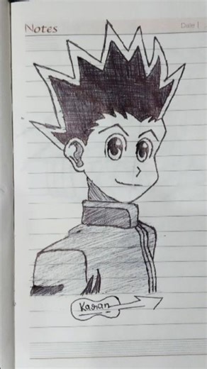 Hunter x Hunter drawing 💖 #drawing #sketchbook #sketch #art #shorts