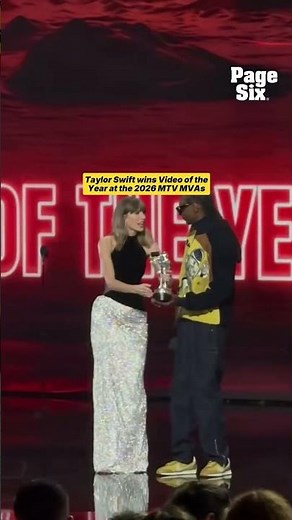 Taylor Swift wins Video of the Year for “The Fate of Ophelia” at the 2026 MTV VMAs. 🏆🥹