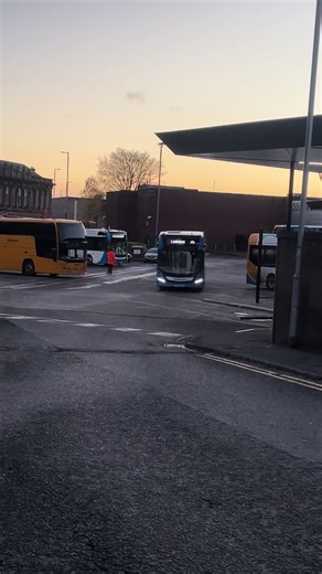 SJ23 HSX (66001) is seen here leaving Kilmarnock bus station on 76 to Cumnock