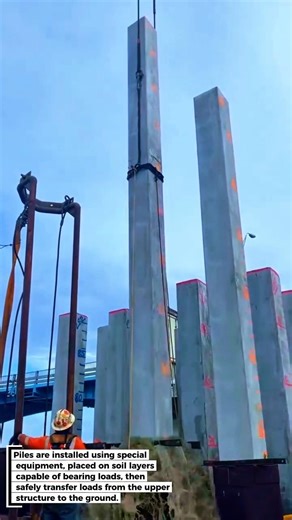 Installation of Concrete Piles in Construction Projects