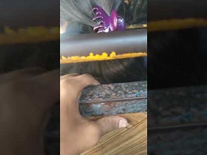 spy long hair touch in bus, super smooth and silky....#hairplay #longhair