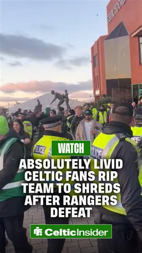 🤬 𝗣𝗨𝗥𝗘 𝗥𝗔𝗚𝗘! - Watch as Celtic fans absolutely tear into the players after the embarrassing 3-1 defeat to Rangers 👎 | Celtic Insider