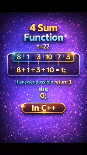 4 sum 😱🙀function in C++#coding#programming basis