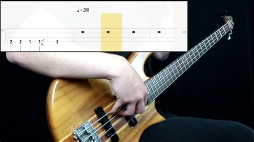 【Metallica】Seek & Destroy (Bass Cover) (Play Along Tabs In Video)