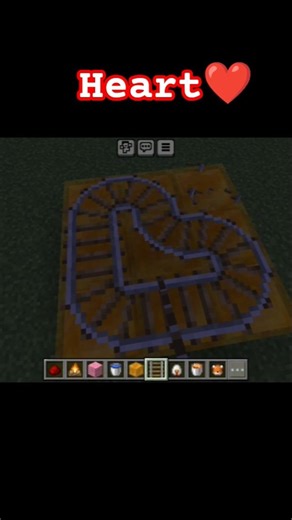 making a heart in mincraft#gaming #minecraft #tranding #herobrinegamerz