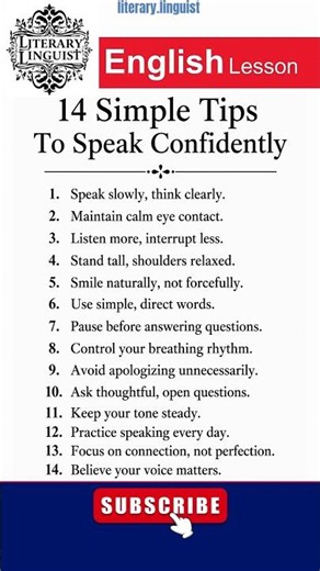 14 Simple Tips to Speak Confidently in English | Speak Fluently and Confidently
