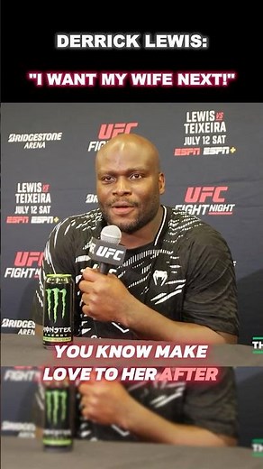 DERRICK LEWIS CRAZY UFC POST-FIGHT INTERVIEW