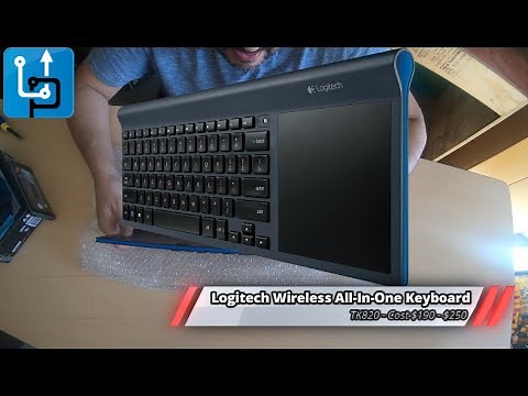 Logitech Wireless All-In-One Keyboard TK820 with Built-In Touchpad