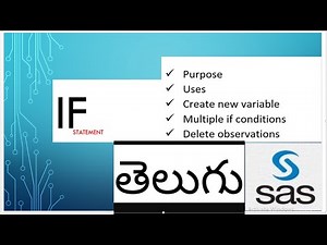 if statement in telugu||sas statement & conditions||#sas||sas statements