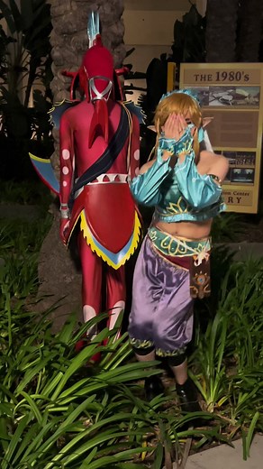 Prince Sidon x Gerudo Link be like. We did the Marry Me Skit at @ANIME Impulse a few weeks ago! Featuring @Lyo 方 / ReversalRain as Link in the video! Had lots of fun making this together lol!!! #animeimpulse #animeimpulse2023 #legendsofzelda #lozbotw #loztotk #princesidon #gerudolink #cosplay #marryme #trend