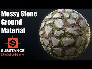 Substance Designer #20 - Mossy Stone Ground