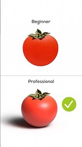 2D to 3D: Create the Most Realistic 3D Tomato Like a Pro #illustrator #tutorial #shorts