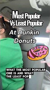 MOST POPULAR VS LEAST POPULAR at DUNKIN DONUTS 🍩 ‪@Dunkin-Donuts‬ #donuts #tastetest