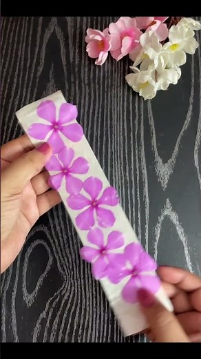 Easy Bookmark with Tape and Flower 🌸 | DIY in 30 Seconds