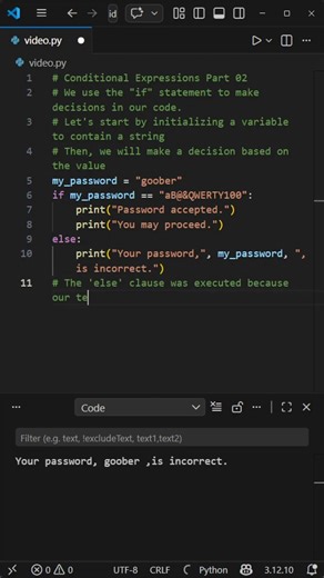 Conditional Expressions Part 02