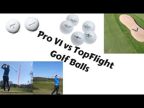 Premium Golf Ball vs Budget Golf Ball (Titleist Pro V1 vs TopFlight)