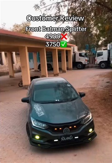 Front Batman Splitter 4999❌3750✅ #rajaautos #karachi #pakistan #pakistancarsofficial #hondacity