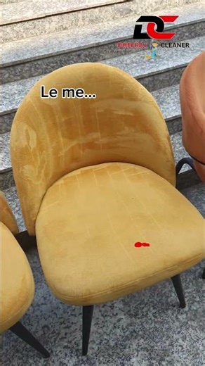 "From dirty to dazzling ✨ Watch this amazing chair cleaning transformation! #DheerajCleaner"