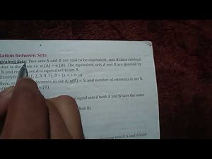 Grade 8 math set explanation first part
