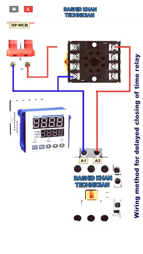 How to wire time delay Wiring / Delay closing circuit #Alhamdulillah #Rashidkhangenerator #electrician #mechanic #electronic #generator #technician #india #saudiarabia #usa #america #england #canada #netherlands #ireland #education #engineproblem #california #engineering #newyork #alberta #caterpillar #cummins #perkins #doosan #mtu #germany #automotive #automobile #كهربائي | Rashid Khan