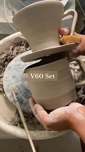 ‏V60 Set #v60_coffee #pottery #handmade