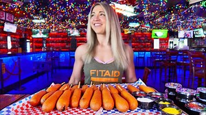 20 Jumbo Corn Dogs Challenge