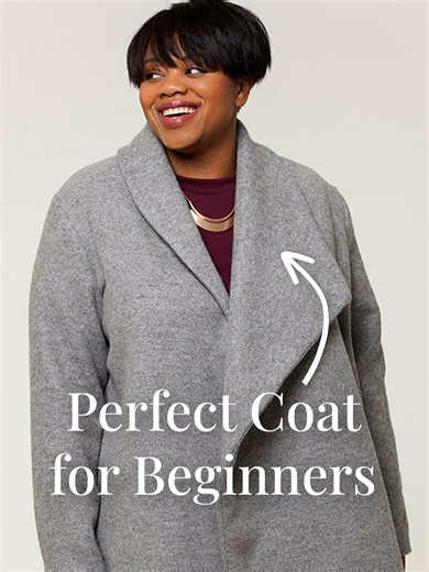 An unlined, oversized pattern is the perfect way learn how to sew a coat without the stress, tricky fitting, or hours of extra construction. Let me know if you decide to try it!