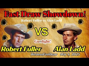 Fastest Draw Showdown: Robert Fuller vs Alan Ladd | Classic Western Gunslinger Duel