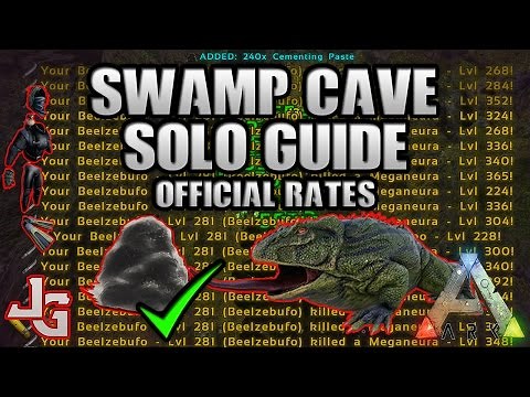ARK - Swamp Cave Solo Guide 2017 - How and what do you need? Cementing paste farming