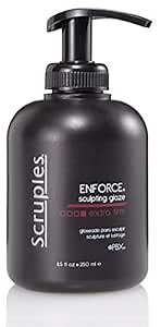 Scruples Enforce Sculpting Glaze - Strong Hold Hair Gel to Create Body & Lift - Weightless Hair Glaze Without Build Up - Water Soluble Formula for All Hair Types (8.5 oz)