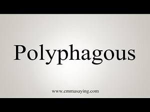 How To Say Polyphagous